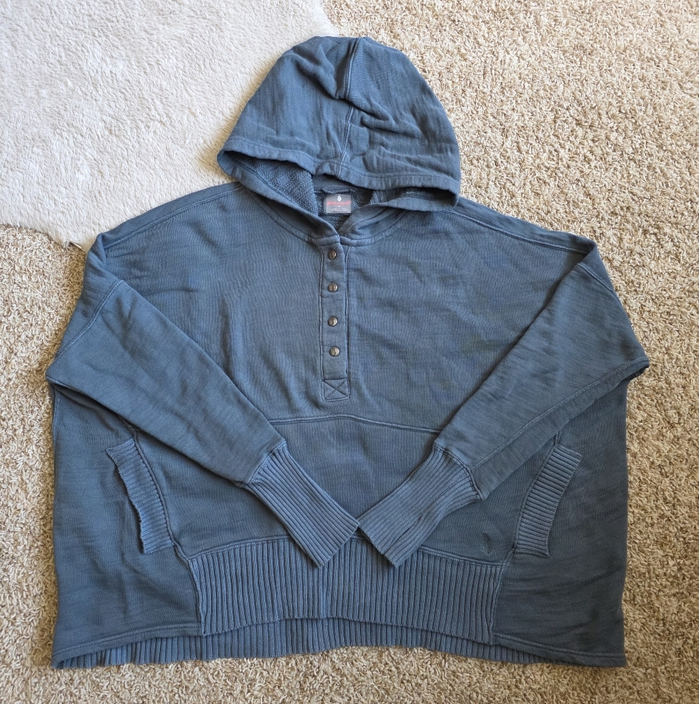 free people movement solid honey dove sweatshirt small